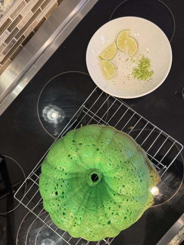 Homemade Key Lime Pound Cake w/ Cream Cheese Frosting