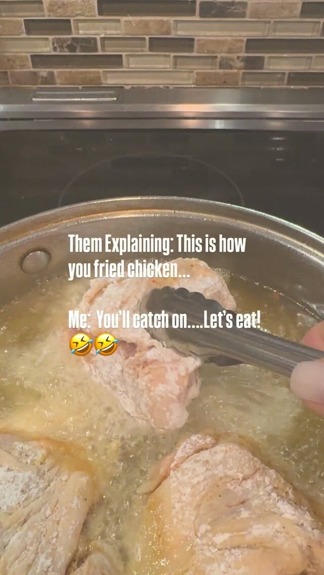 Hey Beauties! Some lessons you don’t teach — you just let folks burn a batch or two, everybody think they know grease till that skillet start talking back. You’ll catch on🤣🤣🤣. #NewOrleansKitchen #friedchicken #soulfood #soulfoodcooking #realcooking