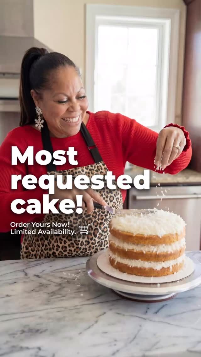 STOP SCROLLING, BEAUTIES! 💛
Meet my Coconut Cake. One of my most requested Southern favorites!
Baked fresh to order, buttery soft and packed with rich coconut flavor plus a light pineapple twist that makes every bite unforgettable.

📩 Want to order here or need a custom cake !  Send me a message 💋

#coconutcake #christmas #christmasdessert