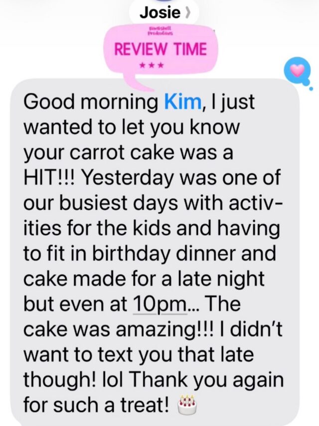 Hey Beauties!  Grateful beyond words for the love and support from my amazing customers. Your kind review reminded me why I pour my heart into every cake order.  Thank you for trusting me to be part of your sweet moments — it truly means the world to me. 💕✨

#GratefulBaker #saturdaymorningvibes #CustomerLove #SweetSupport #coconutcake