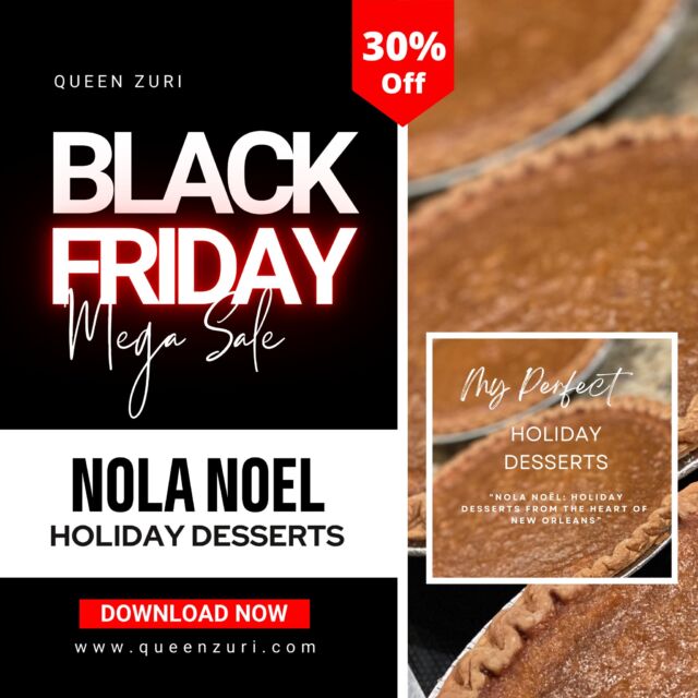 🎉 30% OFF Black Friday Special: NOLA Noël Holiday Desserts!

Celebrate the season with the taste of New Orleans! 🎄✨ Kim Ann Soto's NOLA Noël: Perfect Holiday Desserts eBook is now 30% OFF for Black Friday! 🍰 From festive pralines to rich holiday cakes, these recipes are perfect for your holiday gatherings. Don't miss this limited-time deal to bring a touch of NOLA magic to your celebrations. 🎁 Offer ends soon – download now and save!

✨Download Now: https://queenzurilibrary.etsy.com/listing/1743111097

#holidaydesserts
#blackfridaydeals
#NOLAFlavors
#bakingseason
#ebooksale