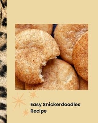 Hey Beauties:  Here's my go to recipe for Snickerdoodles for the holiday season...Enjoy! 

Easy Snikerdoodles
Ingredients:
1 cup unsalted butter (softened)
1 ½ cups sugar
2 large eggs
2 ¾ cups all-purpose flour
1 ½ teaspoons cream of tartar
1 teaspoon baking soda
¼ teaspoon salt
Cinnamon-Sugar Coating:
2 tablespoons sugar
1 tablespoon cinnamon
Instructions:
Preheat oven to 375°F (190°C) and line baking sheets with parchment paper.
Cream together butter and sugar until light and fluffy. Beat in eggs one at a time.
In a separate bowl, whisk together flour, cream of tartar, baking soda, and salt.
Gradually mix dry ingredients into the wet ingredients until a soft dough forms.
In a small bowl, mix the sugar and cinnamon for coating.
Roll dough into 1-inch balls, then roll in the cinnamon-sugar mixture to coat.
Place on the prepared baking sheets, about 2 inches apart, and gently press down slightly.
Bake for 8-10 minutes until the edges are set but the center remains soft.
Cool on a wire rack and enjoy the cozy goodness!

www.queenzuri.com

#snickerdoodles #kimthekakequeen #home #holidays #cookies #treats #cinnamon #sugar #moist #delicious #bakedfresh #bakerlife #recipe #holidayrecipe #tuesday #holiday #thanksgiving #bakinglove